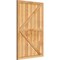Ekena Millwork Framed Board-n-Batten Shutters w/Z-Bar, Rough Sawn Western Red Cedar, 32 1/4W x 49H, PR RBF06Z32X049RWR - alternate 4